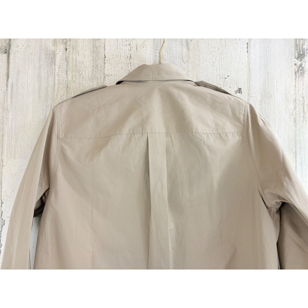 Ann Mashburn Safari Shirt Sz M Khaki Tan Button Down - Picture 12 of 15